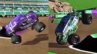 MONSTER JAM SUPERSTAR FREESTYLE CHALLENGE 2023Anaheim  Rigs of Rods [upl. by Nysa596]