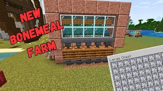 NEW Bonemeal Farm for Minecraft Bedrock 121 [upl. by Robinet5]