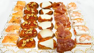 5 APERITIVOS FÁCILES Quick amp Easy Appetizers [upl. by Alley423]