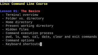 Linux Operating System Lab 8 The CLI Command Line Interface [upl. by Ewell]