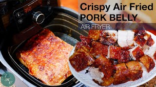 Filipino Crispy Pork Belly  Delicious and Easy way to make like Lechon Kawali using Air Fryer [upl. by Onibas101]