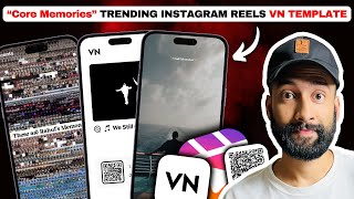 Edit like quotMrunuquot  Core Memories Viral Instagram Reels VN Template [upl. by Adrahc]