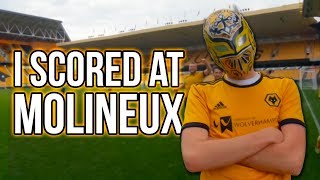 I SCORED AT MOLINEUX Raul Jimenez Sin Cara Mask Celebration Molineux Charity Match Highlights [upl. by Auoz]