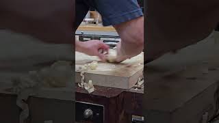 Pinkies are always out when using a travisher to carve the seat bowl on your bar stool [upl. by Lady]