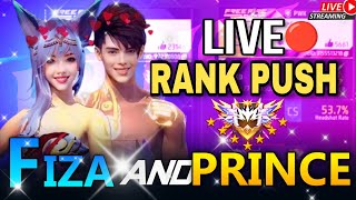 FIZA AND PRINCE GAMING WOR LIVE🔴 RANK PUSH TOP 1 🌍 FREE FIRE LIVE STREAM 🔥🎯 [upl. by Bonacci]