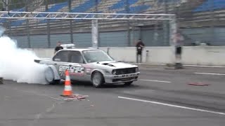 L8 Night 2021  BMW E30 Turbo 1000PS  Der Chef E30 auf dem Lausitzring ohne Grip [upl. by Druce]