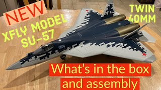 NEW XFly SU57 twin 40mm What’s in the box and step by step assembly [upl. by Akirej145]