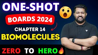 Biomolecules  Full Chapter in One Shot  Class 12 Chemistry Chapter 12  Bharat Panchal Boards 2024 [upl. by Karalee]