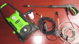 Review Greenworks 1600 psi Electric Pressure Washer [upl. by Iana]