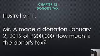 Tax 2 Donors tax TransferTax [upl. by Sharon498]