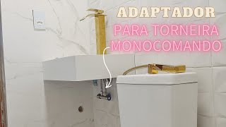 ADAPTADOR TORNEIRA MONOCOMANDO BANHEIRO E COZINHA torneiragourmet dica cozinha banheiro [upl. by Dagny]