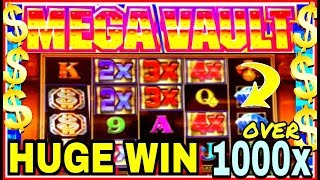 HUGE WIN  UNBELIEVABLE MEGA VAULT SLOT WIN  OVER 1000x BET  I finally did It [upl. by Luhe]