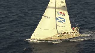 Old Pulteney Approaches Hobart in the 69th Sydney to Hobart Race [upl. by Hannahs]