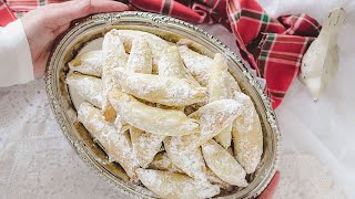 Polish Christmas Cookies  Kifli Kiflies Kiffles Kolache or Kolaczki [upl. by Shama]