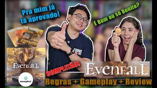 Evenfall l Regras  Gameplay  Review [upl. by Higbee]