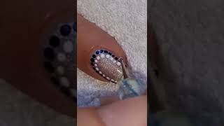 Silver Glitter NAILS  Easy NAIL ART Design At Home  nailart [upl. by Ettenal274]