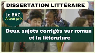 Dissertation littéraire  résolution de sujets faisant appel à un plan explicatif [upl. by Nathanson]