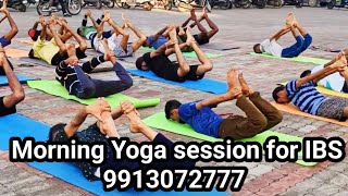 Morning Yoga session for IBS  IBS specialist Lalmani Maurya [upl. by Nnad]