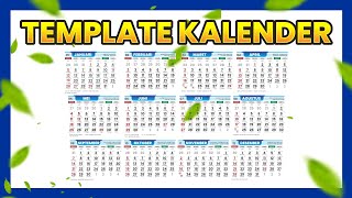 FREE DOWNLOAD TEMPLATE KALENDER 2025 TANPA PASSWORD [upl. by Ettevi]