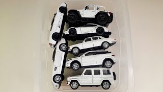 Box Full of White Diecast Model Cars 1  Diecast Cars Collection Review [upl. by Annaej]