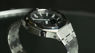 GA2100  the BEST Casioak mod  Gshock to AP Royal Oak GEN 3 bezel amp bracelet  GA2100 [upl. by Niela]