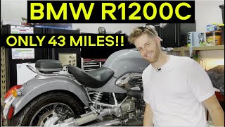 BMW R1200C Fuel Pump and Battery Replacement BAD [upl. by Helbonna]