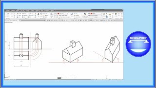 ASSONOMETRIA CAD DI UNA CHIESETTA 368 [upl. by Aenet]