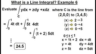 Calculus 3 Line Integrals 18 of 44 What is a Line Integral ydxzdyxdz Example 6 [upl. by Nauqyt31]