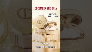 DIOR CYBER MONDAY  Free Dior Jewelry Pouch amp Code diorbeauty dior beauty luxurybeauty makeup [upl. by Pisano]