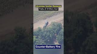 Ukrainian Artillery Gun Tracked by Spotter Drone [upl. by Mesics]