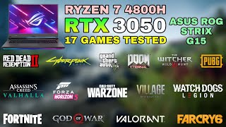 ASUS ROG Strix G15  RTX 3050  Ryzen 7 4800H  Test in 17 Games in 2022 [upl. by Hope]