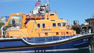 Penlee Lifeboat open day visiting the old Lifeboat station and on board the Severn class Lifeboat [upl. by Nylesor]