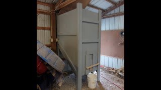 100 DYI homemade 1 ton feed hopper grain bin [upl. by Ody]