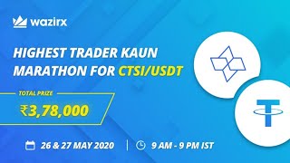 Cartesi on WazirX  Highest Trader Kaun Marathon [upl. by Ydneh]