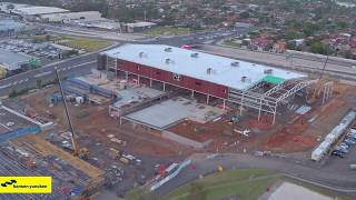 Queensland State Netball Centre currently under construction for completion early 2019 [upl. by Ahselrak]