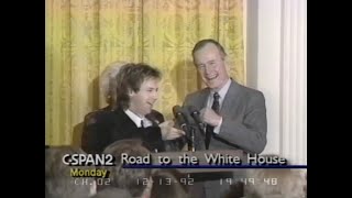 DANA CARVEY at White House does his George HW Bush impression after campaign FULL VIDEO 1271992 [upl. by Mokas]