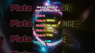 HEIRATE NIEMALS diese Sternzeichen 😱 sternzeichen [upl. by Arimlede737]