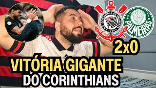 REACT MELHORES MOMENTOS CORINTHIANS 2X0 PALMEIRAS  VITÓRIA MAIÚSCULA DO CORINTHIANS [upl. by Aihsaei]