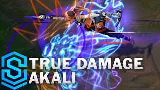 True Damage Akali Skin Spotlight  PreRelease  League of Legends [upl. by Tindall]