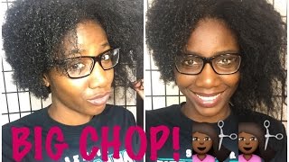 My BIG CHOP  1 Year 6 Months PostRelaxer  Simply Subrena [upl. by Norb]