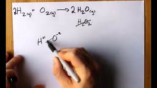 H2O2  reaction of Hydrogen and Oxygen [upl. by Aisereht]