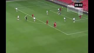 Kaide Gordon goal vs Aston Villa  closed doors friendly [upl. by Annaerdna]