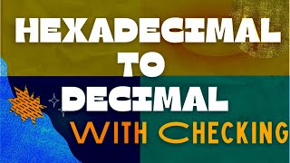 Hexadecimal To Decimal WITH CHECKING TAGALOG  Goal Gold TV [upl. by Luna]