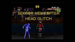 ULTIMATE MORTAL KOMBAT 3 SEKTOR HELICOPTER GLITCH FATALITY SEGAGENESIS MEGADRIVE [upl. by Euqina]