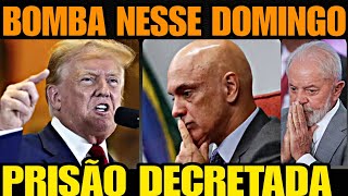 BOMBA NESSE DOMINGO PRISÃO FOI DECRETADA TRUMP SOLTA BOMBA QUE ABALOU AS ESTRUTURAS ESQUERDA DE [upl. by Dyol]