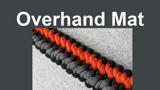 How to make an Overhand Mat Paracord Bracelet Tutorial Paracord 101 [upl. by Adneral]