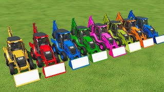 COLORS OF JCB LOADER amp SNOW LOADING IN FS22  FARMING SIMULATOR 22 [upl. by Bracci]