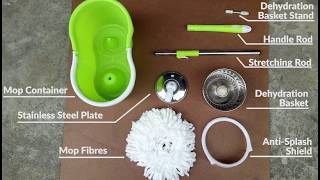 Spinning Mop Tutorial How to assemble a spinning mop [upl. by Oiluj]