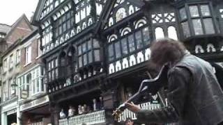 Awesome Electric Violin  Ed Busking Chester [upl. by Garris481]