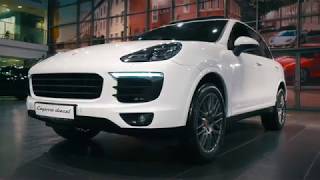 Обзор Porsche Cayenne Diesel Platinum Edition 2017 [upl. by Nomael764]